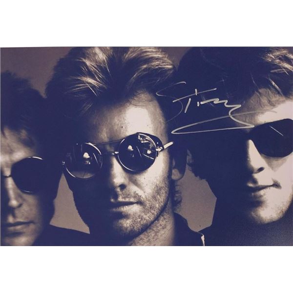 Sting facsimile signed photo