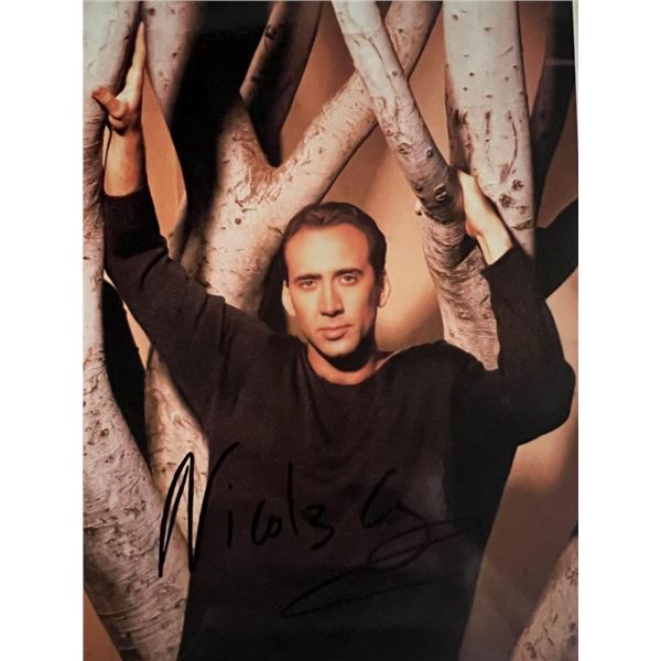 Nicholas Cage facsimile signed photo. 5x7 inches