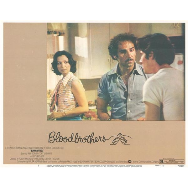 Bloodbrothers 1978 original vintage lobby card