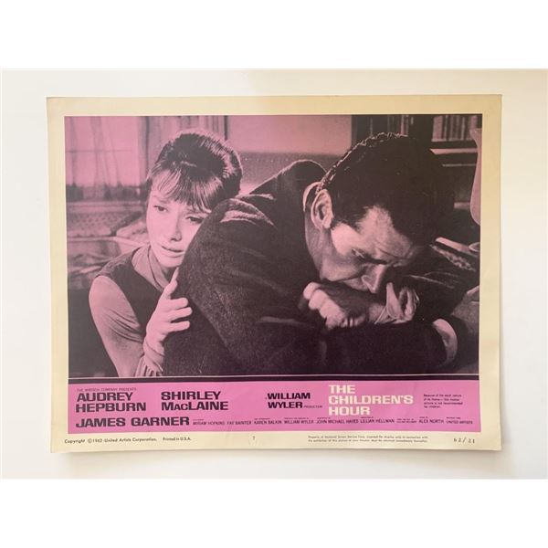 The Children's Hour original 1962 vintage lobby card