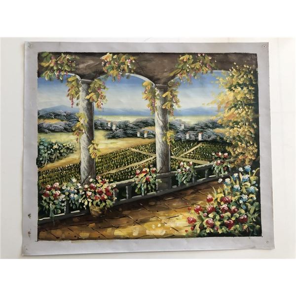 Countryside Scene Landscape original painting on canvas