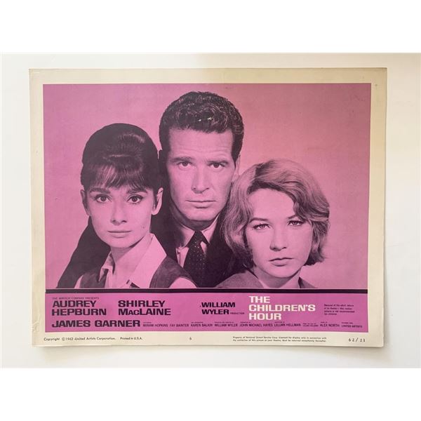 The Children's Hour original 1962 vintage lobby card