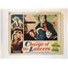 Image 1 : Charge of the Lancers original 1954 vintage lobby card