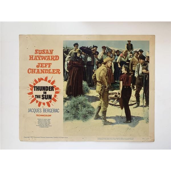 Thunder in the Sun original 1959 vintage lobby card