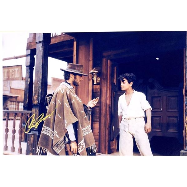 Clint Eastwood facsimile signed movie photo