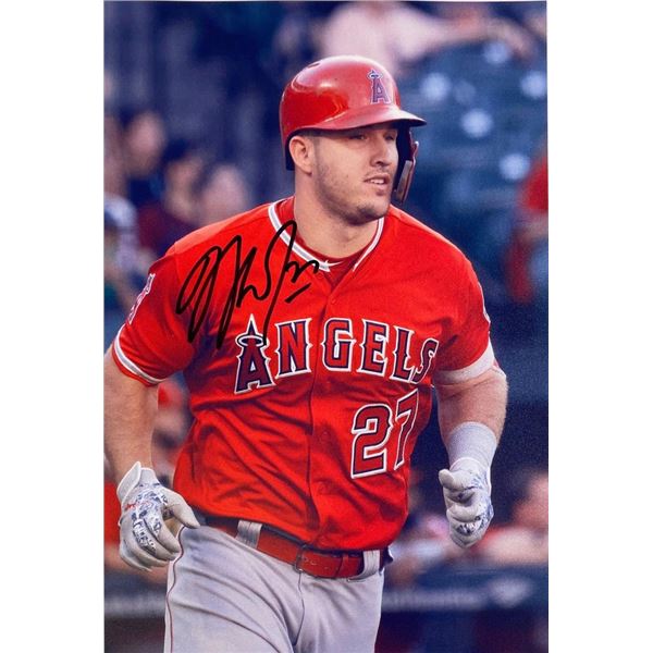 LA Angels Mike Trout facsimile signed  photo