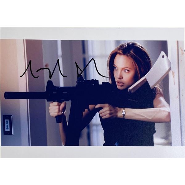 Mr. & Mrs. Smith Angelina Jolie facsimile signed movie photo