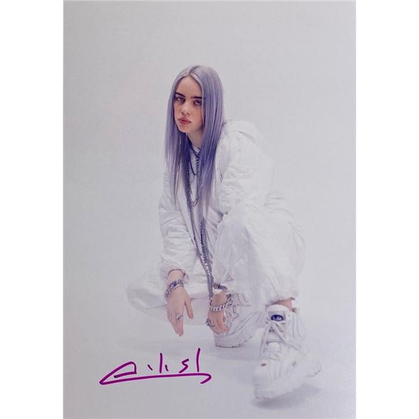 Billie Eilish facsimile signed photo