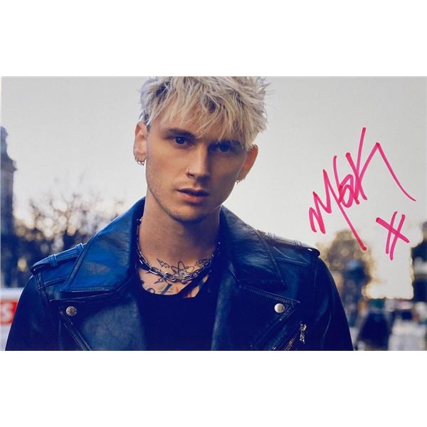Machine Gun Kelly facsimile signed  photo