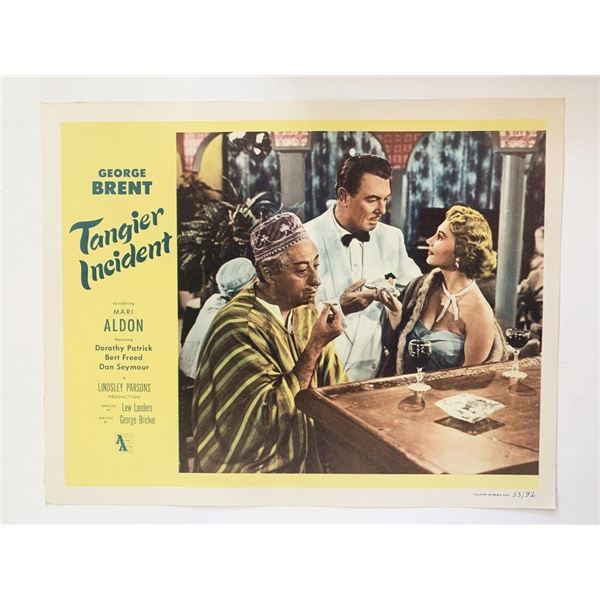 Tangier Incident original 1953 vintage lobby card