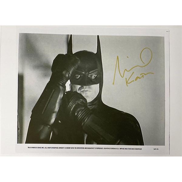 Batman Michael Keaton facsimile signed  movie photo