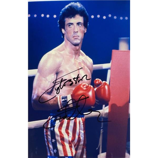Rocky Sylvester Stallone facsimile signedphoto