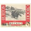 Image 1 : Becket 1964 original vintage lobby card