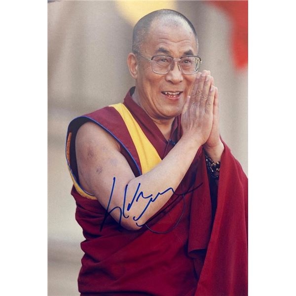 Dalai Lama facsimile signed  photo