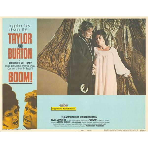 Boom!  1968 original vintage lobby card