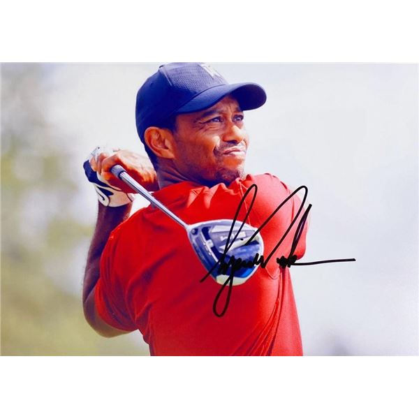 PGA Champ Tiger Woods facsimile signed  photo