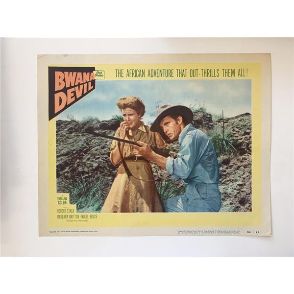 Bwana Devil original 1954 vintage lobby card