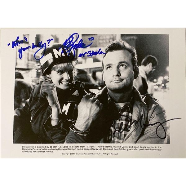 Stripes facsimile signed  movie photo