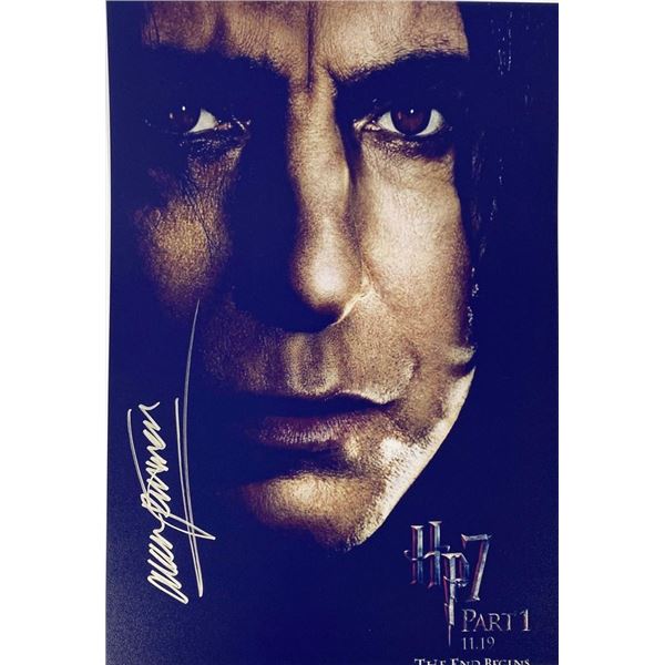 Harry Potter and the Deathly Hallows â€“ Part 1 Alan Rickman facsimile signed  mov
