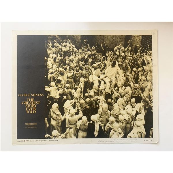 The Greatest Story Ever Told original 1965 vintage lobby card