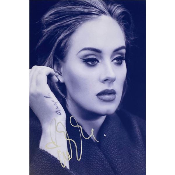 Grammy winner Adele facsimile signed photo