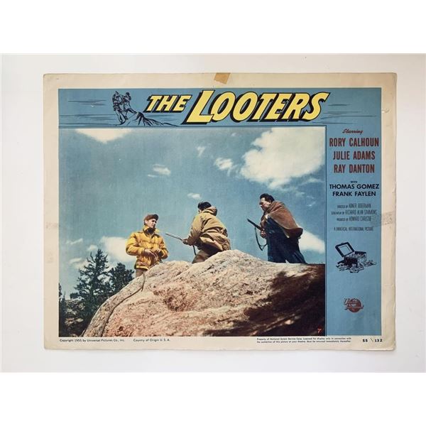 The Looters original 1955 vintage lobby card