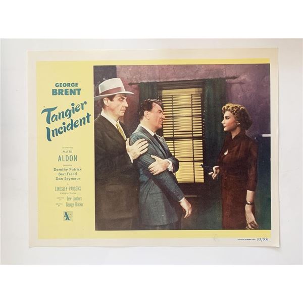 Tangier Incident original 1953 vintage lobby card