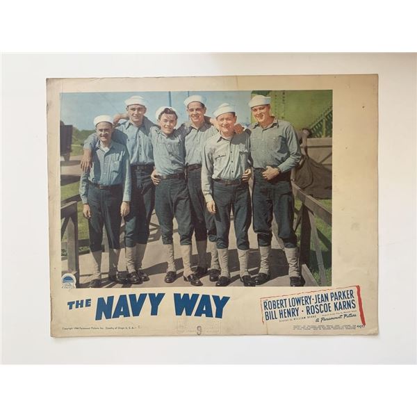 The Navy Way original 1954 vintage lobby card