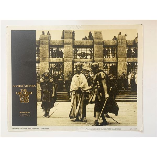 The Greatest Story Ever Told original 1965 vintage lobby card