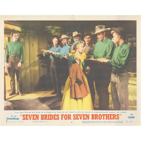 Seven Brides for Seven Brothers 1954 original vintage lobby card