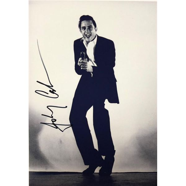 Johnny Cash facsimile signed photo