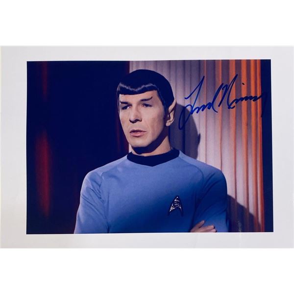 Star Trek Leonard Nimoy facsimile signed  photo