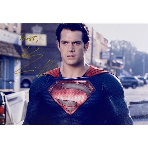 Superman Henry Cavill facsimile signed  movie photo