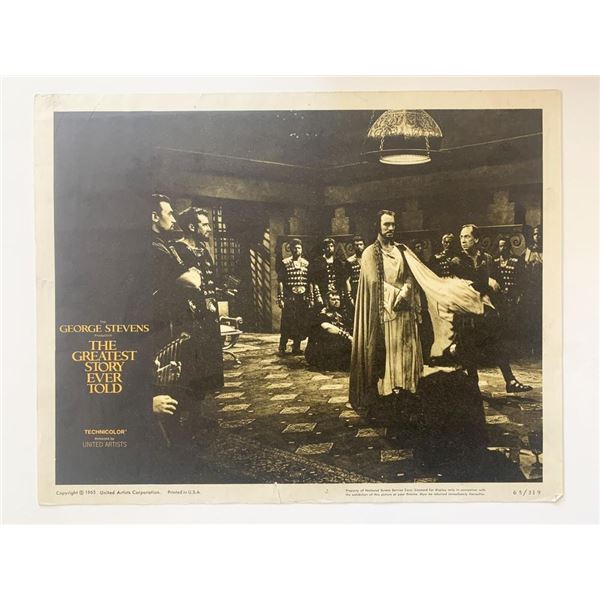 The Greatest Story Ever Told original 1965 vintage lobby card