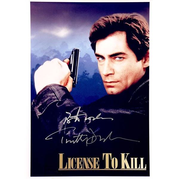 License to Kill Timothy Dalton facsimile signed  movie photo