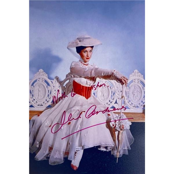 Mary Poppins Julie Andrews facsimile signed movie photo