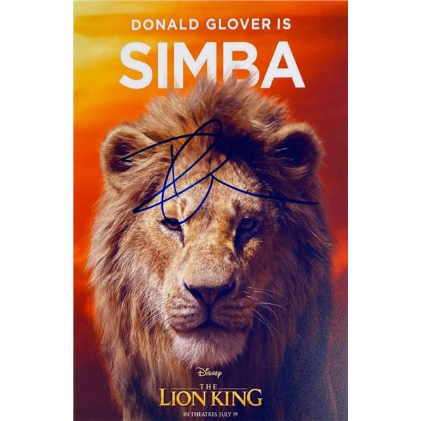 The Lion King Donald Glover facsimile signed movie photo