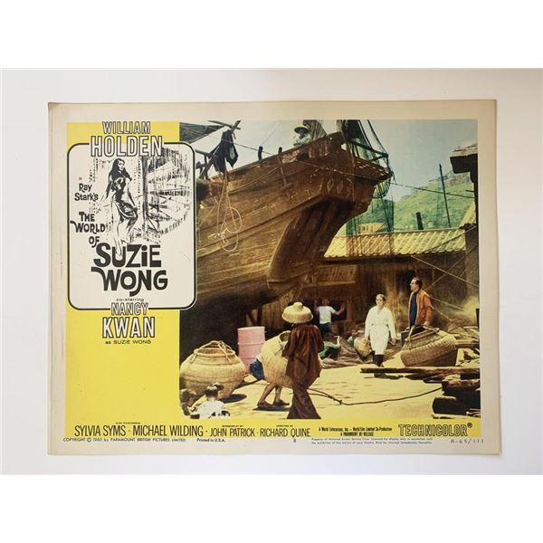 The World of Suzie Wong original 1965R vintage lobby card