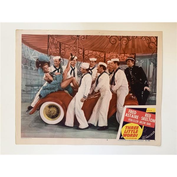 Three Little Words original 1950 vintage lobby card