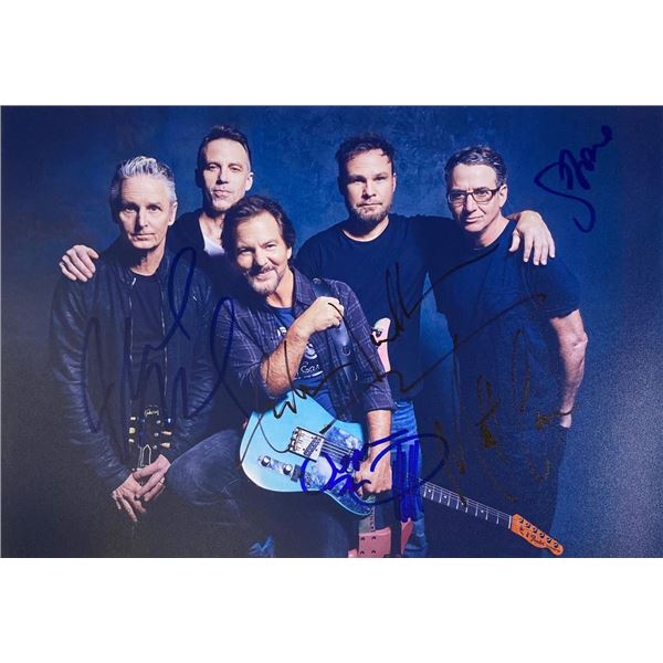 Pearl Jam facsimile band signed photo