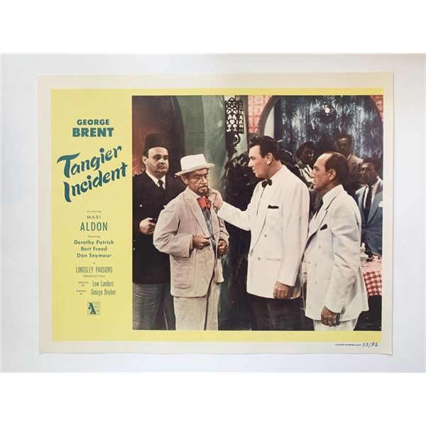 Tangier Incident original 1953 vintage lobby card
