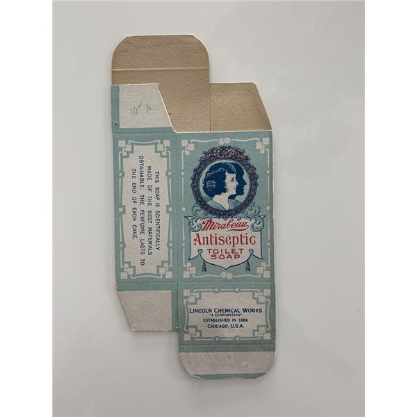Mirabeau unsigned Antiseptic Toilet Soap Box