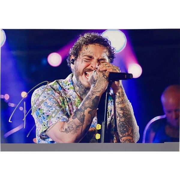 Post Malone facsimile signed  photo