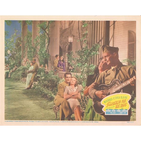 Something for the Boys 1944 original vintage lobby card