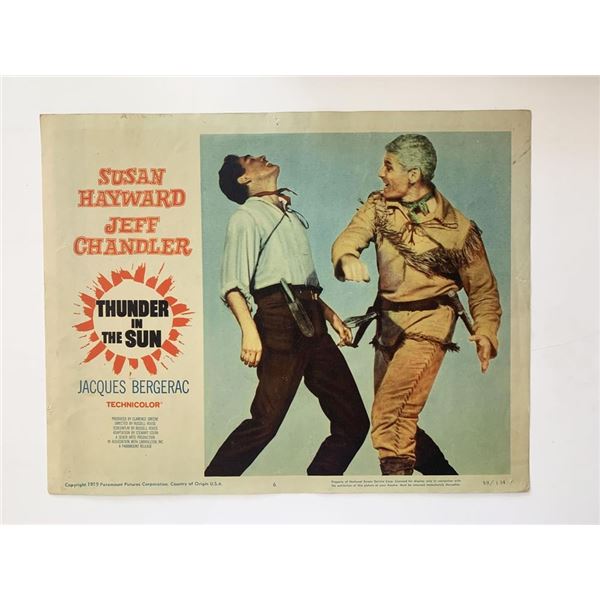 Thunder in the Sun original 1959 vintage lobby card