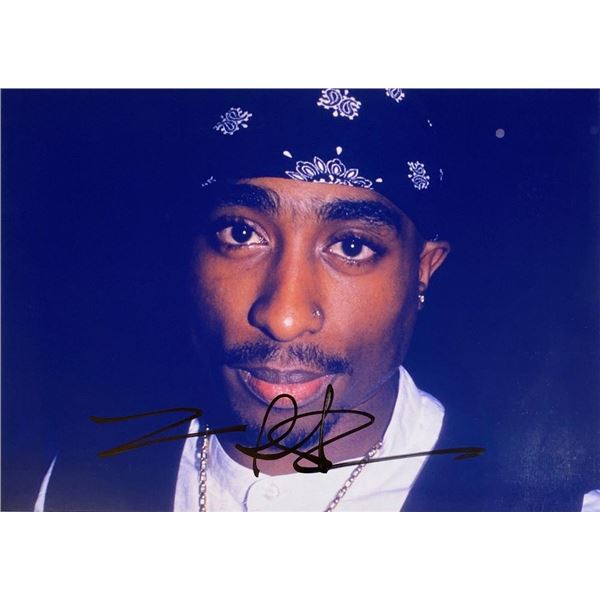 Tupac Shakur facsimile signed  photo
