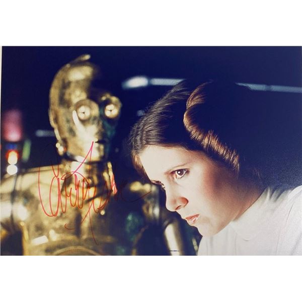 Star Wars Carrie Fisher facsimile signed  movie photo