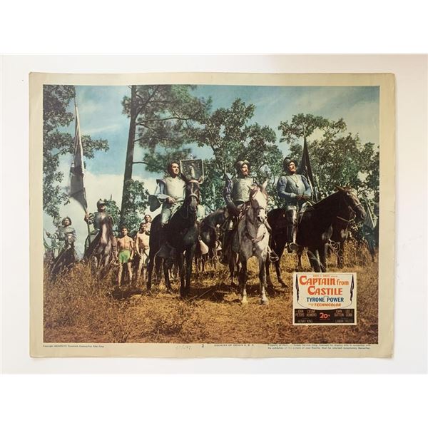 Captain from Castile original 1947 vintage lobby card