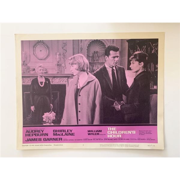 The Children's Hour original 1962 vintage lobby card