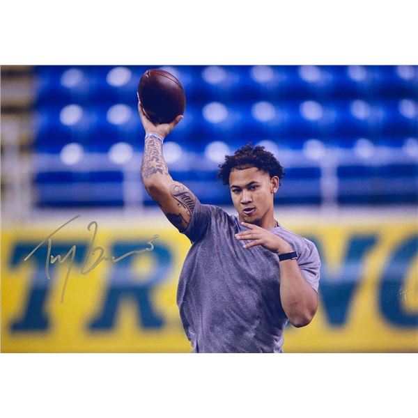 Trey Lance facsimile signed  photo